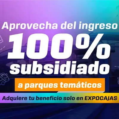 Aprovecha de pasadías 100% subsidiados a parques temáticos solo en EXPOCAJAS 2024