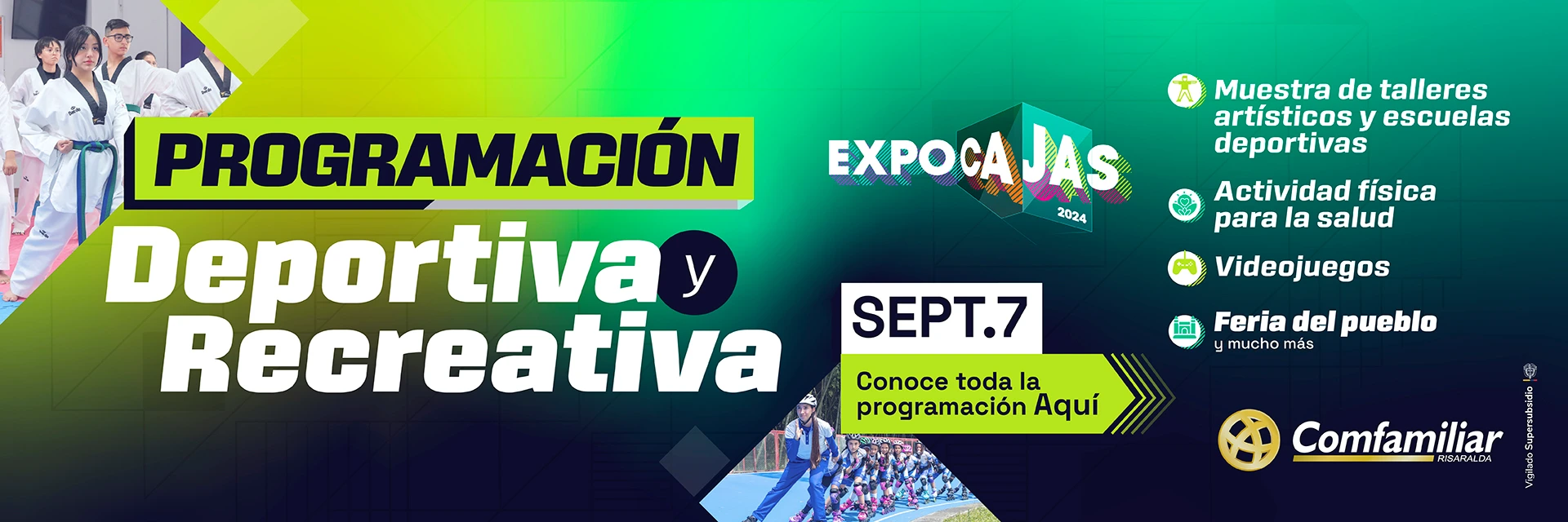 EXPOCAJAS 2024 Conoce la programación deportiva y recreativa 
