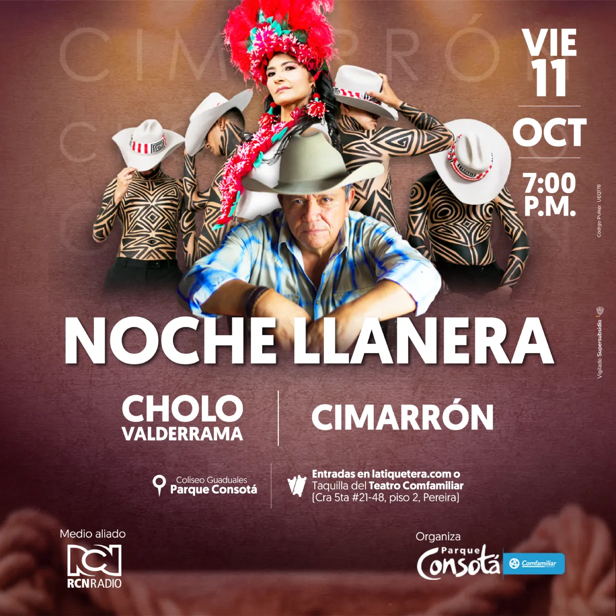 Noche llanera junto al Cholo Valderrama y Cimarrón
