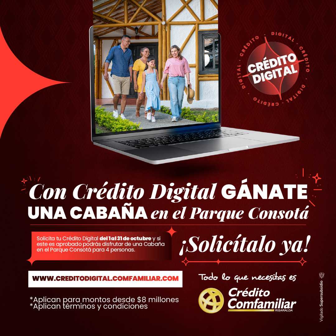 Gánate una noche de alojamiento en el Parque Consotá con Crédito Digital 