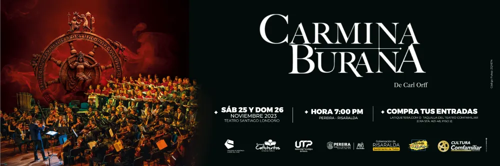 CARMINA BURANA, de Carl Orff, en Pereira