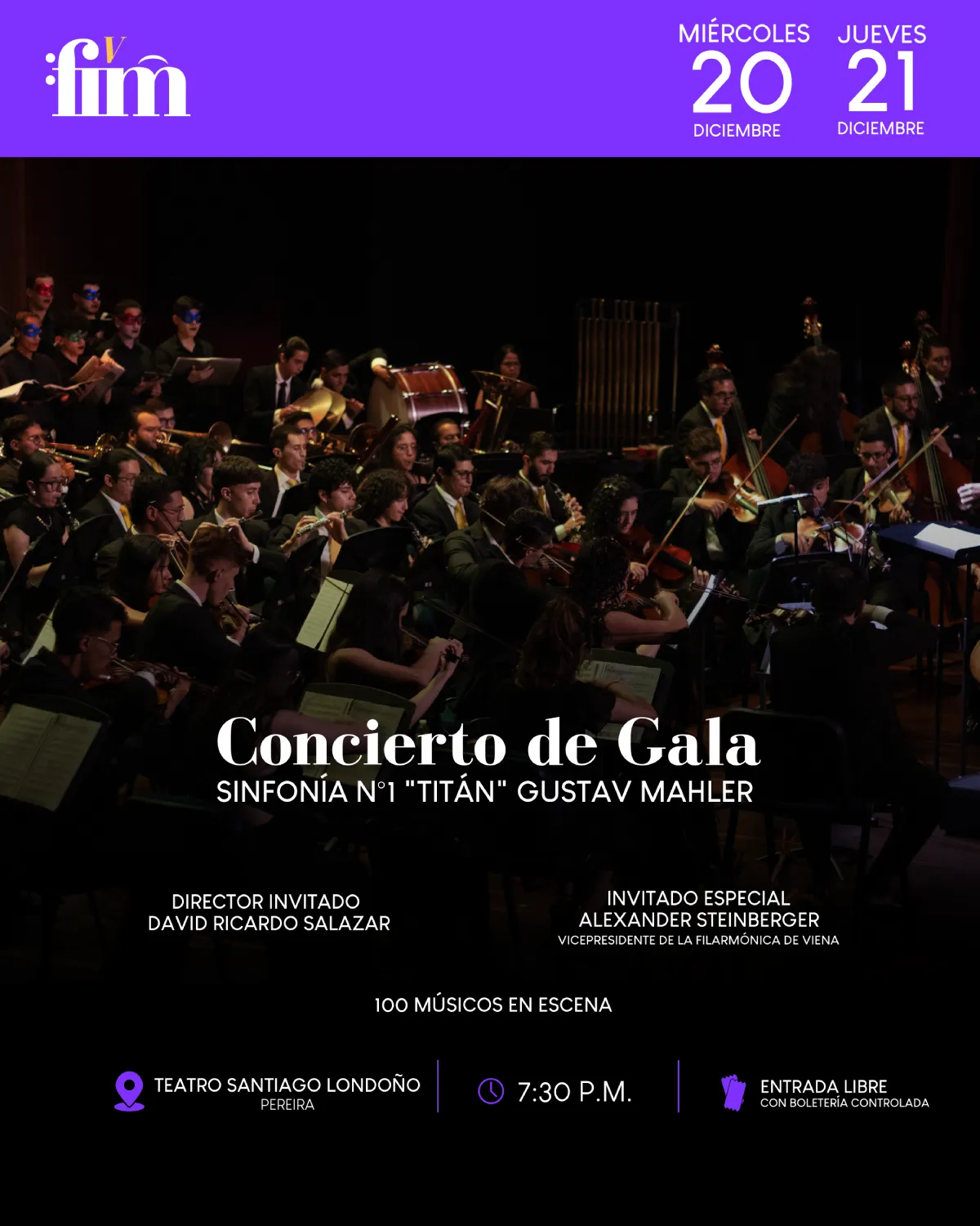 LA SINFONÍA Nº1 DE GUSTAV MAHLER EN PEREIRA 
