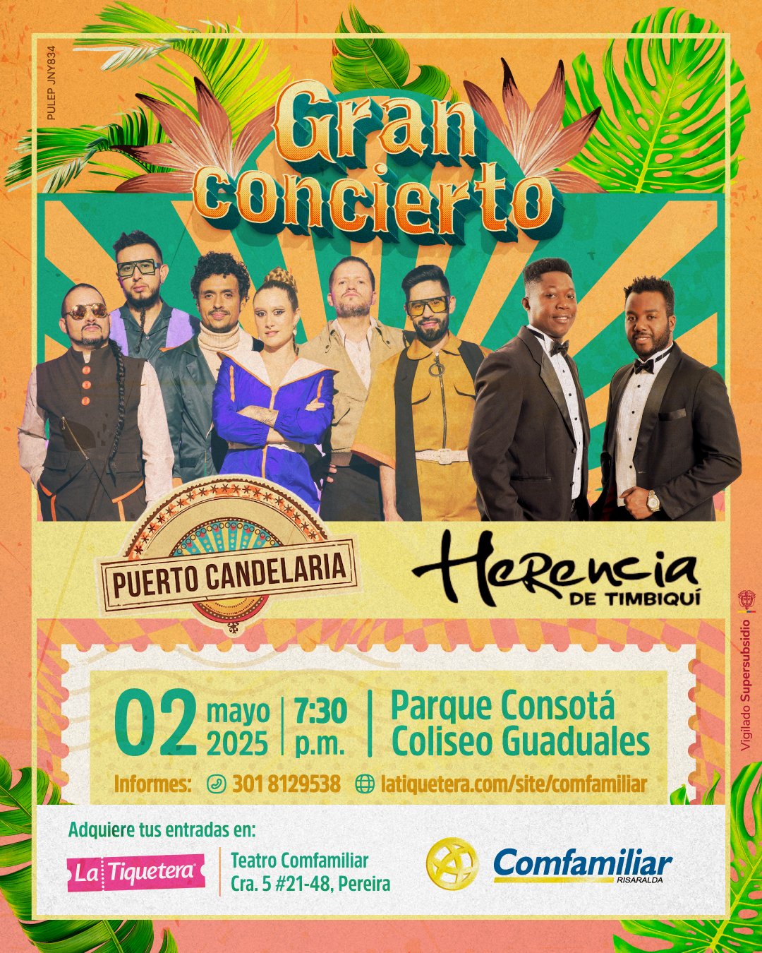 Herencia de Timbiquí y Puerto Candelaria:un concierto imperdible en el Parque Consotá