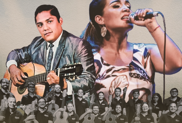 Homenaje a Julio Jaramillo: Jessica Jaramillo y la Orquesta Municipal de Cuerdas Pulsadas de Ginebra.