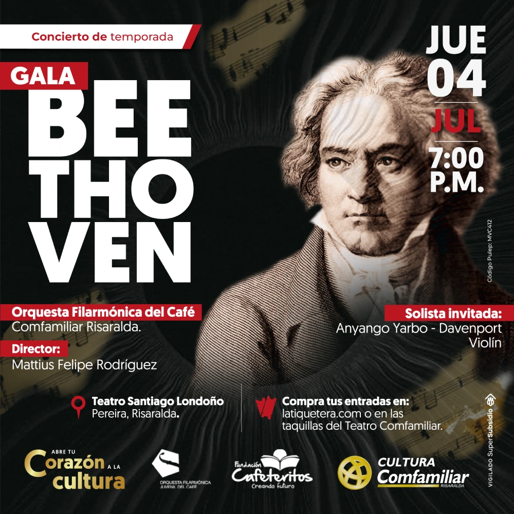 La grandeza de Beethoven se interpretará en Pereira