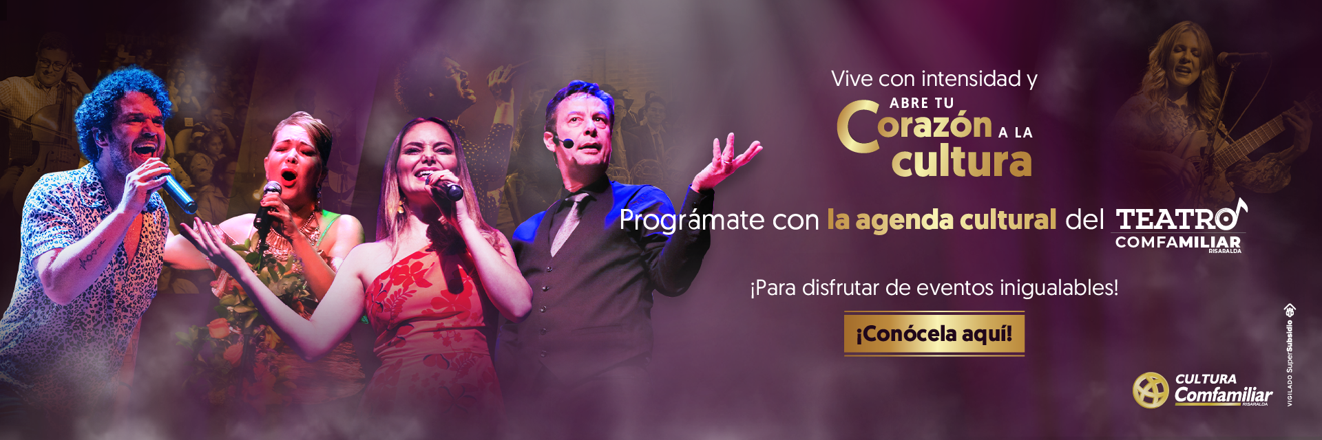 Agenda cultural de Comfamiliar Risaralda