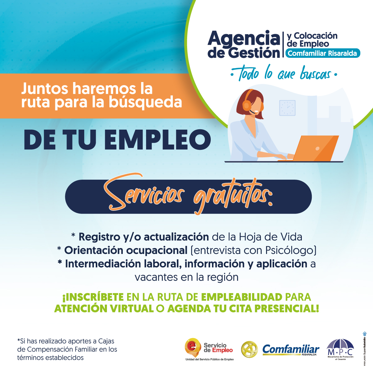 Juntos haremos la ruta para la búsqueda de tu empleo