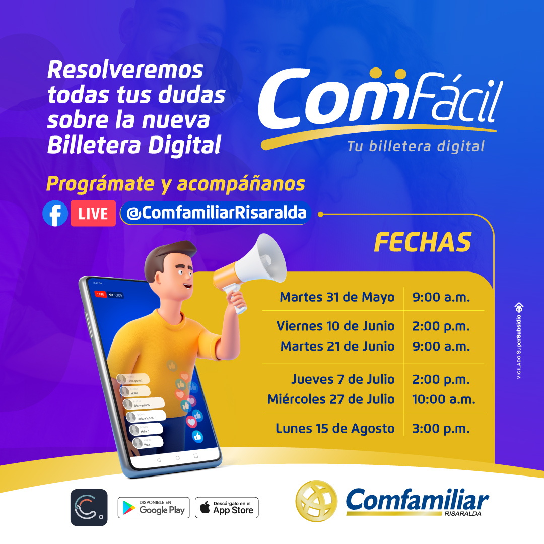 Resuelve tus dudas sobre COMFÁCIL y reclama tu Subsidio Familiar 
